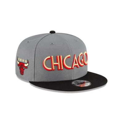 Sapca New Era Chicago Bulls NBA City Edition 9FIFTY Snapback - Gri